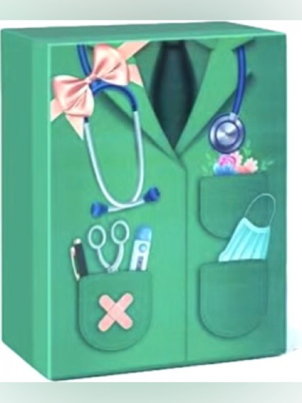 NEW NWT Healthcare Medical Worker Gift Box Mug Wine Glass Candle Funny Humor HTF